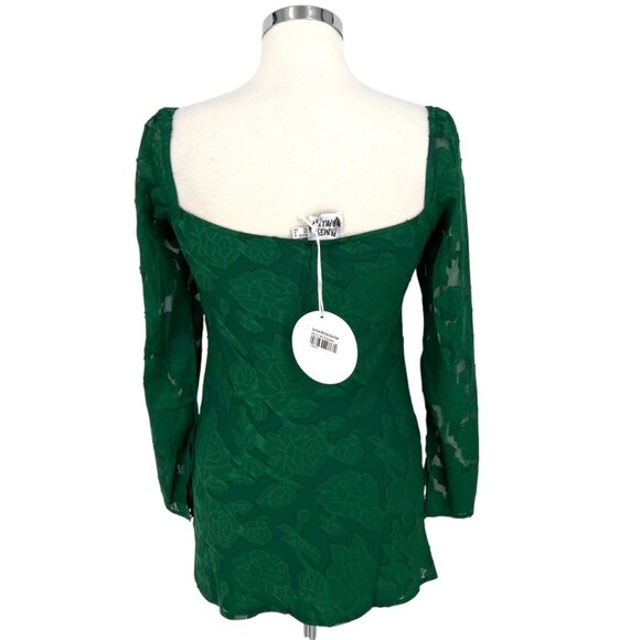 Princess Polly Star Power Mini Dress in Forest Green Size 2 US NWT - Picture 7 of 12
